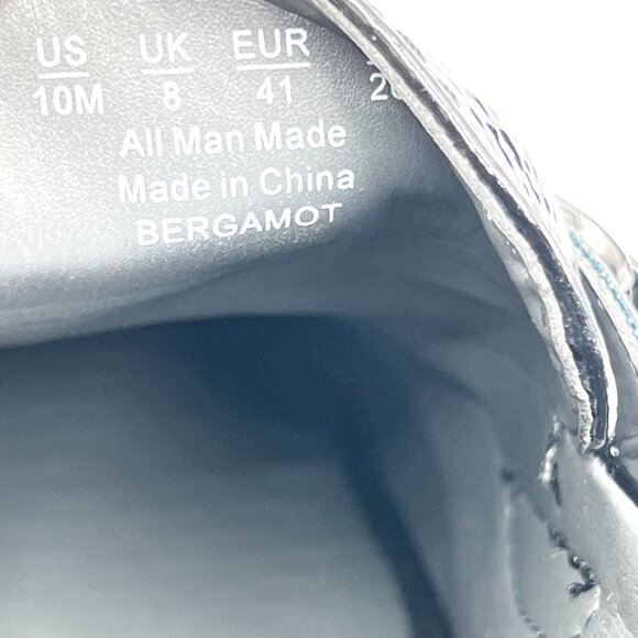 Franco Sarto Size 10 Bergamot Black Textured Patent Lug Sole Loafers Shoes - Picture 13 of 13